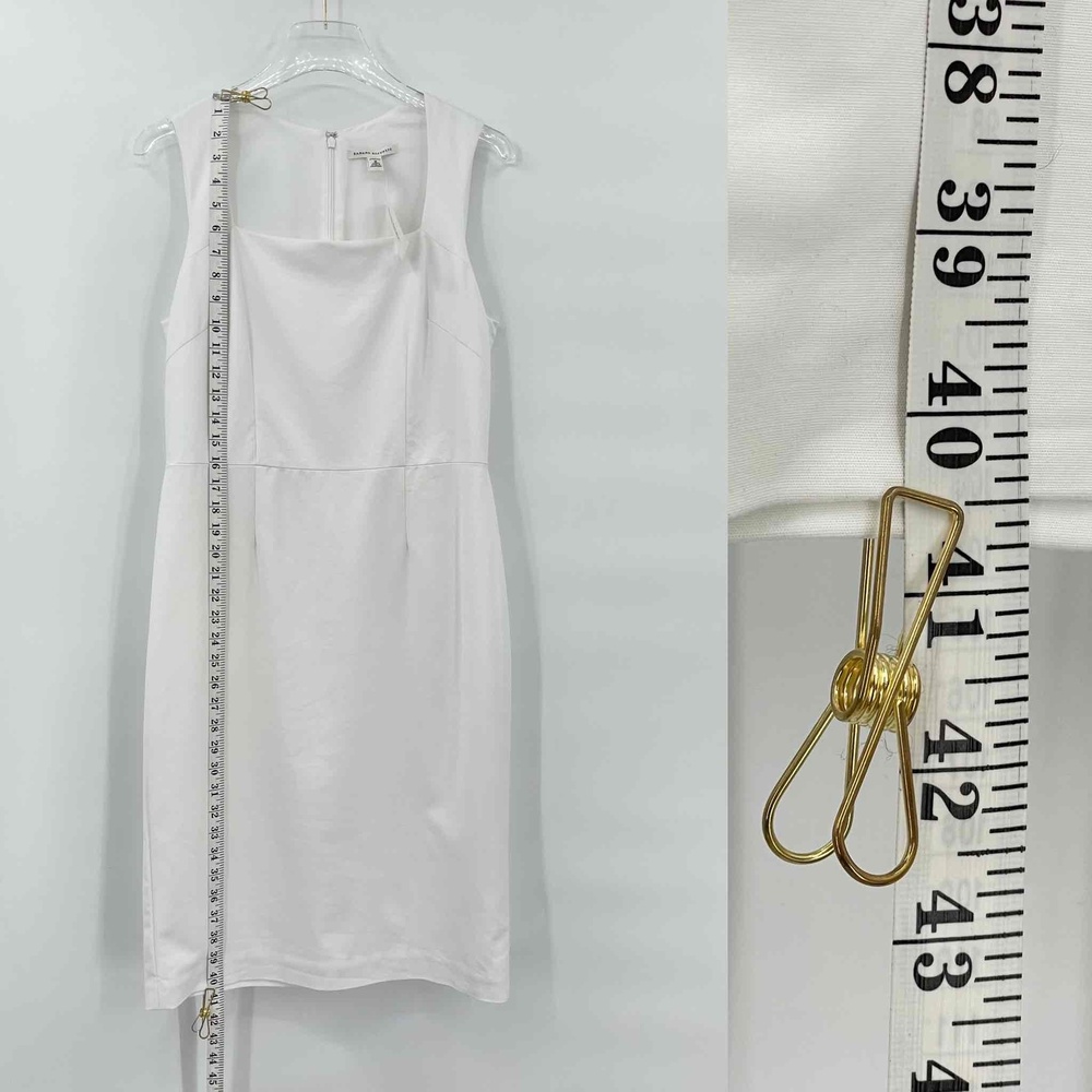 Banana Republic | Sleeveless Knit Ponte  Dress | White | Sz 10 - Picture 8 of 10